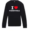 Детский Свитшот I love Vinnytsia Черный фото