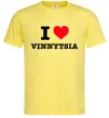 Чоловіча футболка I love Vinnytsia Лимонний фото