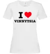 Жіноча футболка I love Vinnytsia Білий фото