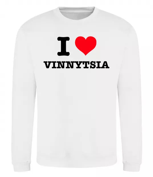 Свитшот I love Vinnytsia Белый фото