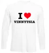 Лонгслив I love Vinnytsia Белый фото
