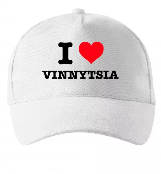 Кепка I love Vinnytsia Белый фото