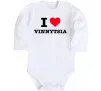 Детский боди I love Vinnytsia Белый фото