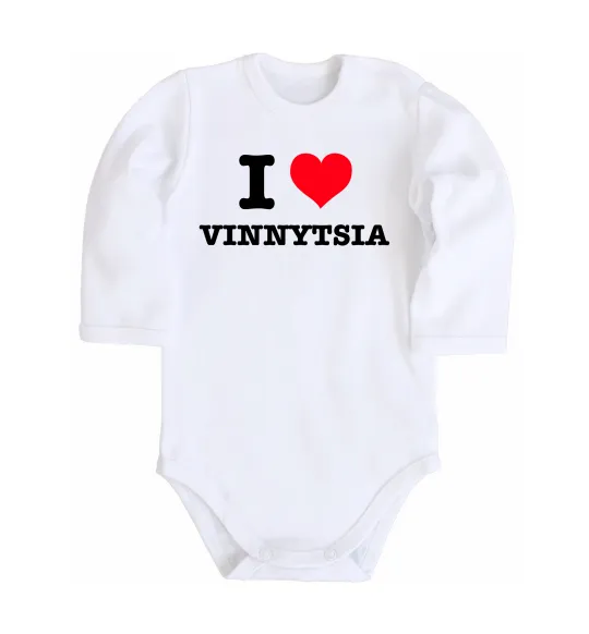 Детский боди I love Vinnytsia Белый фото