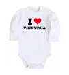 Детский боди I love Vinnytsia Белый фото