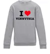 Детский Свитшот I love Vinnytsia Серый меланж фото