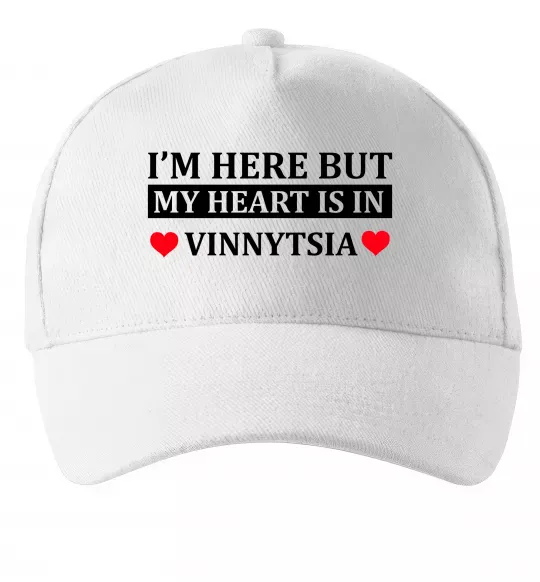 Кепка My heart in Vinnytsia Белый фото