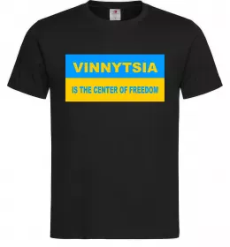Мужская футболка Vinnytsia center of freedom Черный фото