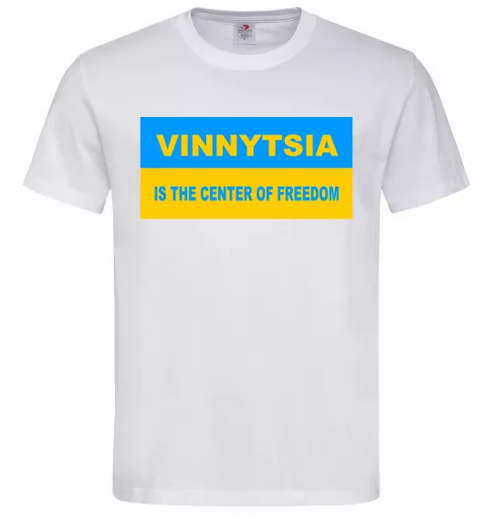 Мужская футболка Vinnytsia center of freedom Белый фото