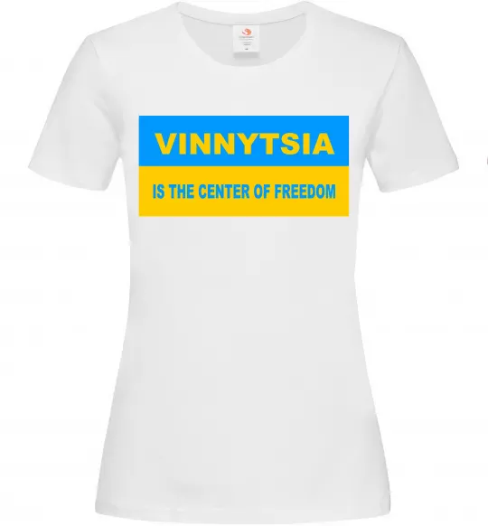 Женская футболка Vinnytsia center of freedom Белый фото