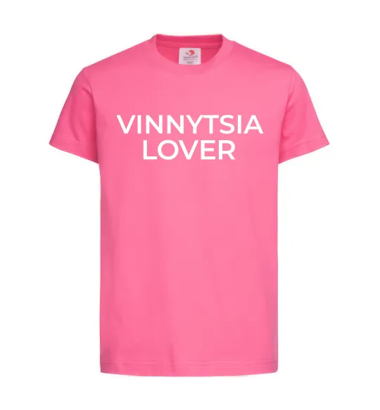 Дитяча футболка Vinnytsia lover Яскраво-рожевий фото