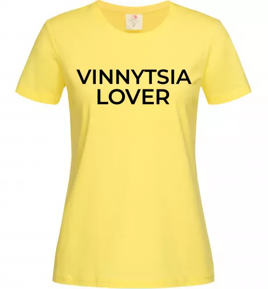 Женская футболка Vinnytsia lover Лимонный фото