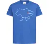 Дитяча футболка Дніпро карта Яскраво-синій фото