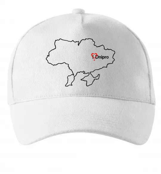 Кепка Дніпро карта Белый фото