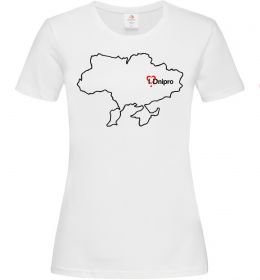Жіноча футболка Дніпро карта