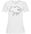 Женская футболка Дніпро карта Белый фото