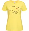 Женская футболка Дніпро карта Лимонный фото