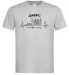 Чоловіча футболка Дніпро моє рідне місто Сірий фото