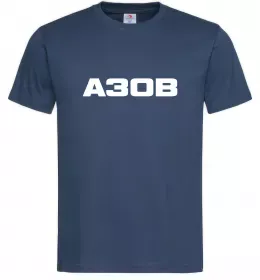 Чоловіча футболка Азов, розмір - S Темно-синій фото