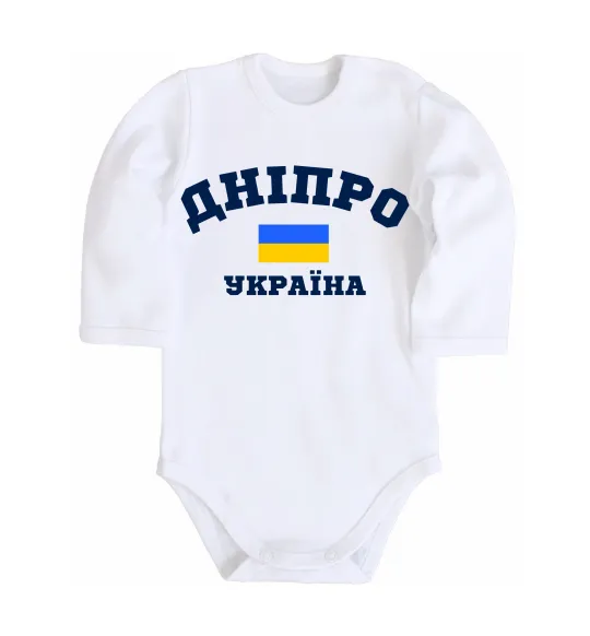 Дитячий бодік Дніпро Україна Білий фото