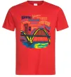 Чоловіча футболка Дніпро райони Червоний фото