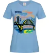 Жіноча футболка Дніпро райони Блакитний фото