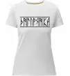 Жіноча преміум футболка Дніпрянка Білий фото