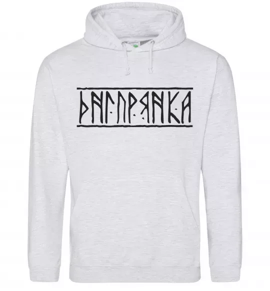 Женская толстовка (худи) Дніпрянка Серый меланж фото