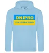 Женская толстовка (худи) Dnipro center of freedom Голубой фото