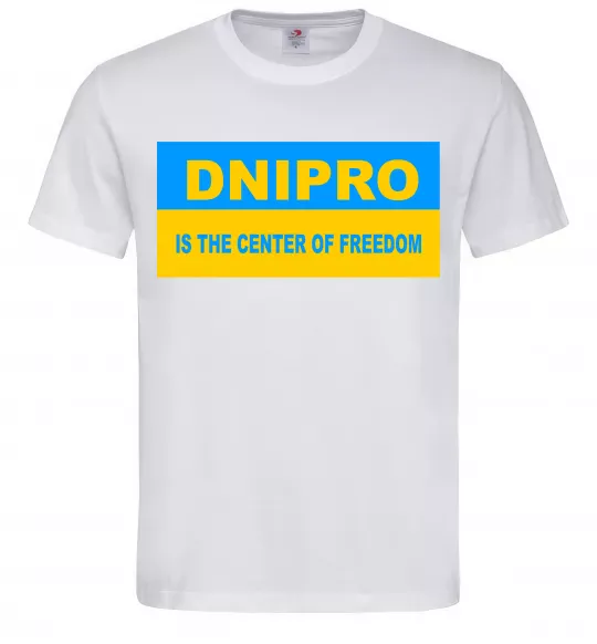 Чоловіча футболка Dnipro center of freedom Білий фото