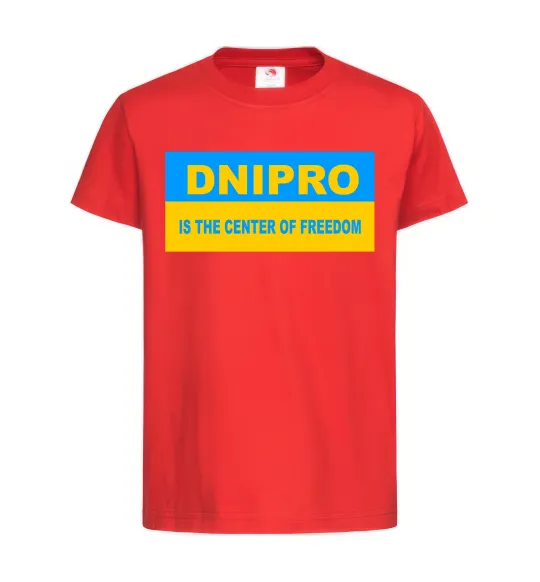 Детская футболка Dnipro center of freedom Красный фото