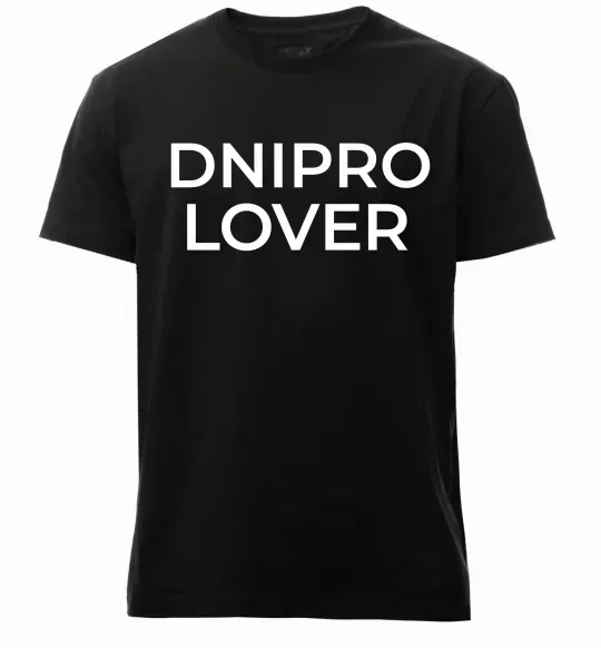 Мужская премиум футболка Dnipro lover Черный фото