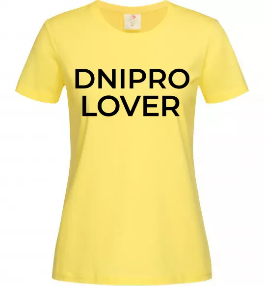 Женская футболка Dnipro lover Лимонный фото