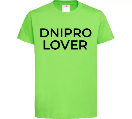 Дитяча футболка Dnipro lover Лаймовий фото