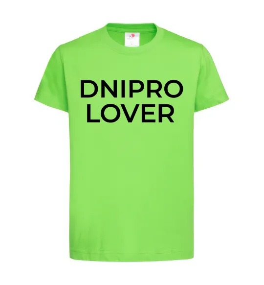 Дитяча футболка Dnipro lover Лаймовий фото