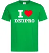 Чоловіча футболка I love Dnipro Зелений фото