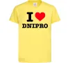 Детская футболка I love Dnipro Лимонный фото