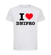 Дитяча футболка I love Dnipro Білий фото