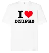 Футболка Оверсайз I love Dnipro Білий Футболка Оверсайз I love Dnipro Білий фото