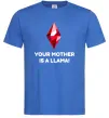 Мужская футболка Your mother is a LLama Ярко-синий фото