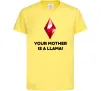 Детская футболка Your mother is a LLama Лимонный фото