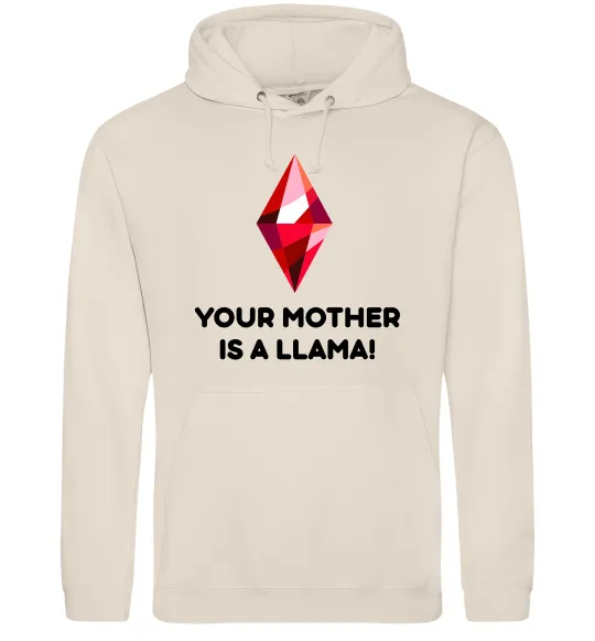 Мужская толстовка (худи) Your mother is a LLama Таш фото