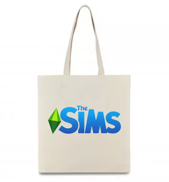 Эко-сумка The Sims logo Бежевый фото