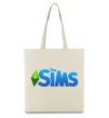 Эко-сумка The Sims logo Бежевый фото