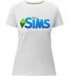 Жіноча преміум футболка The Sims logo Білий фото