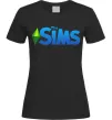 Женская футболка The Sims logo Черный фото