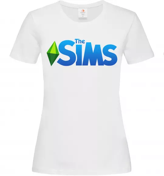 Женская футболка The Sims logo Белый фото