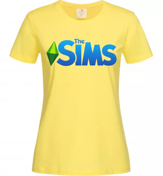 Женская футболка The Sims logo Лимонный фото