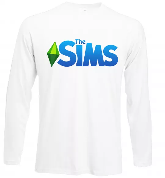 Лонгслив The Sims logo Белый фото