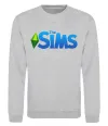 Свитшот The Sims logo Серый меланж фото